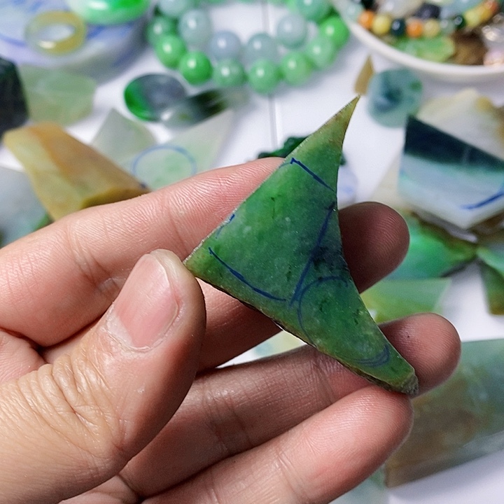 翡翠散珠天然翡翠A货