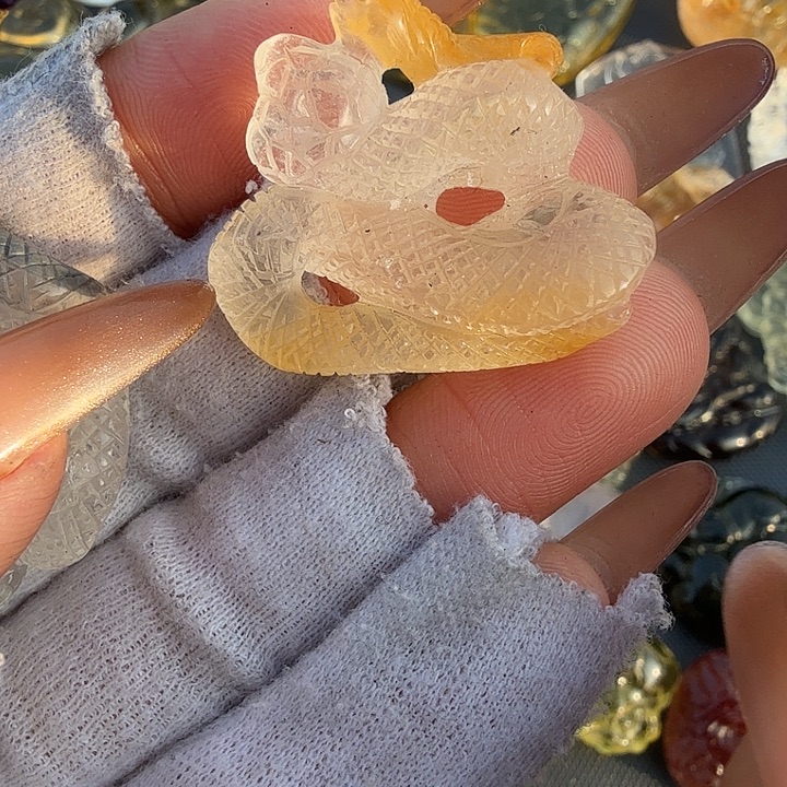 水晶未镶嵌车挂水晶