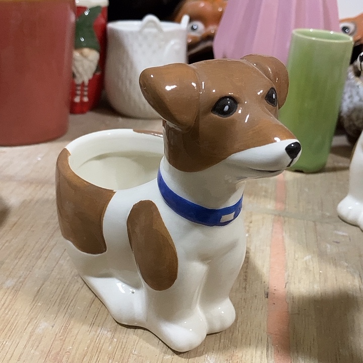 摆件陶陶盆有孔 瑕疵介意勿拍