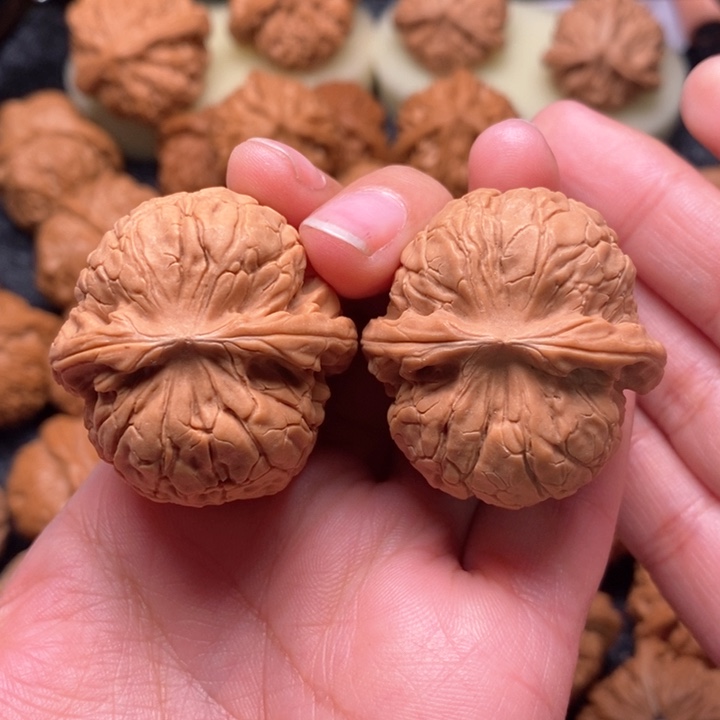 文玩核桃把件精品甲骨文37
