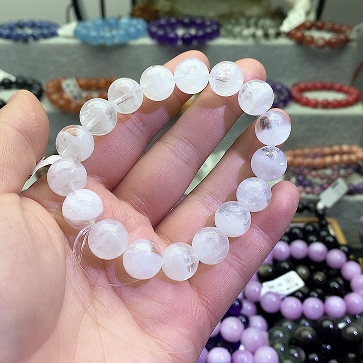 水晶手链未镶嵌凉*白幽灵11+