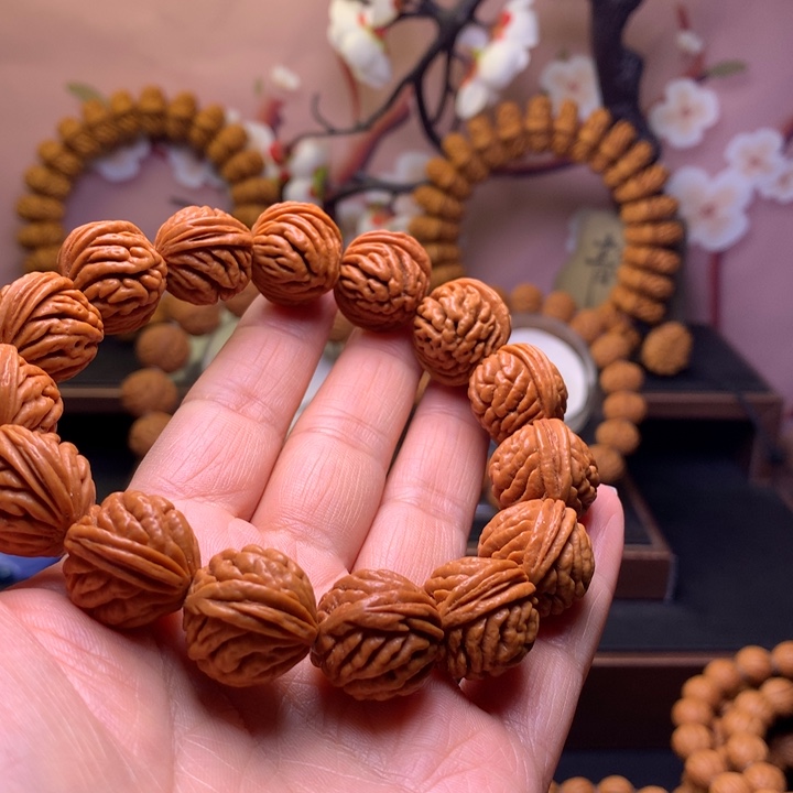 桃核手串龙纹桃核3