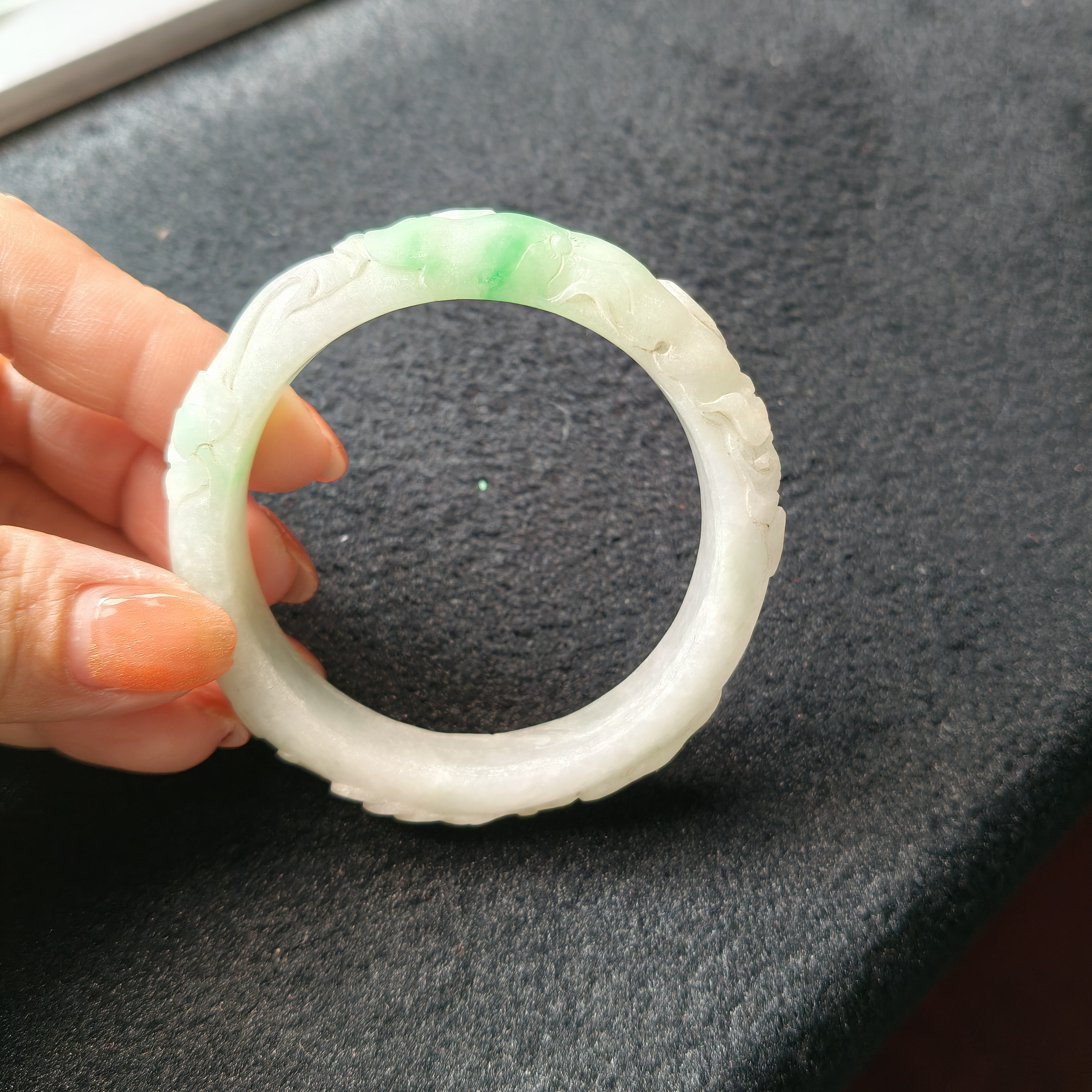 天然缅甸翡翠A货私人定制纯手工设计雕刻