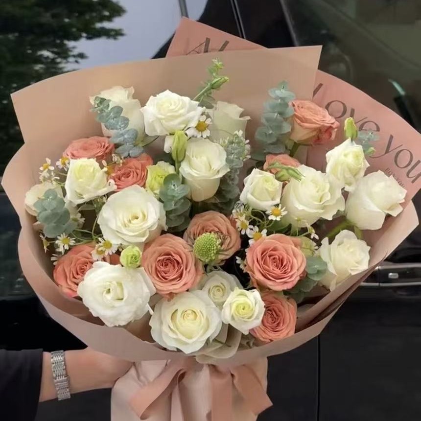 卡布白玫瑰桔梗