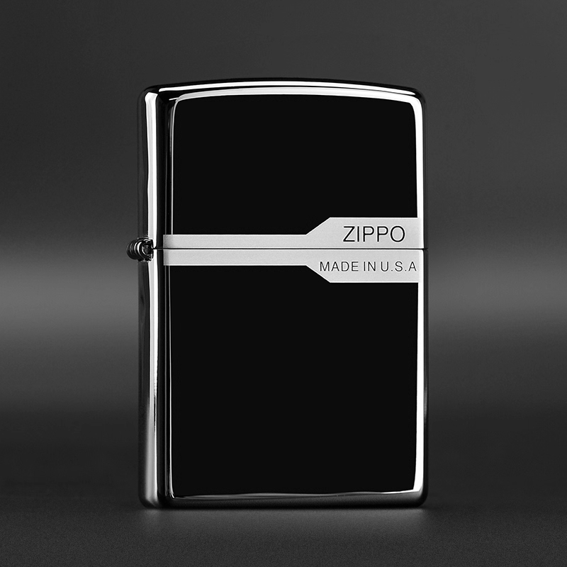 ZIPPO/之宝打火机正版黑冰商务个性定制经典送男友生日礼物女DYJ1