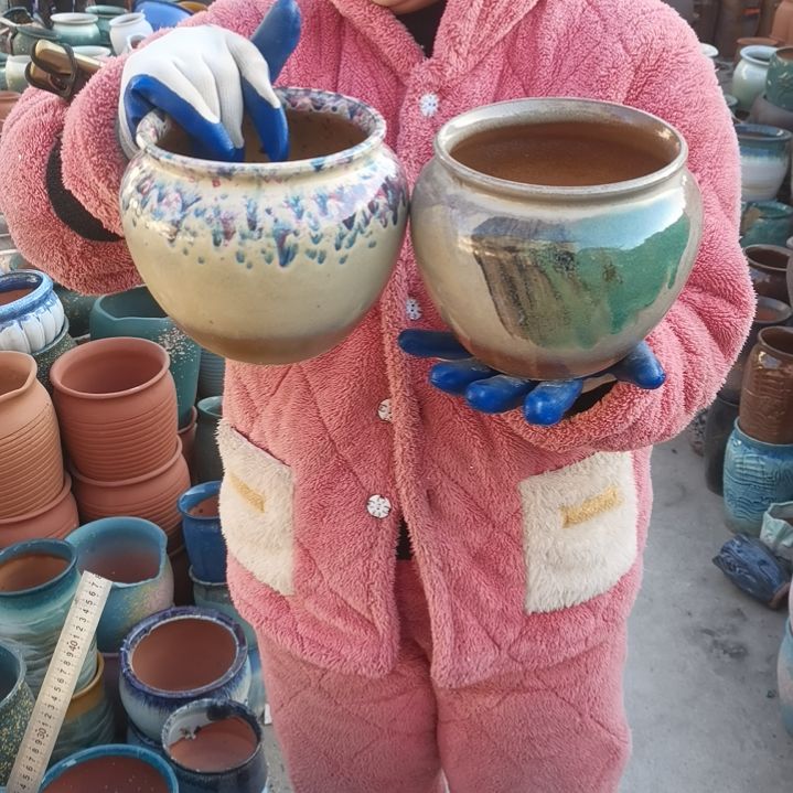 红陶口15高15瑕疵两个