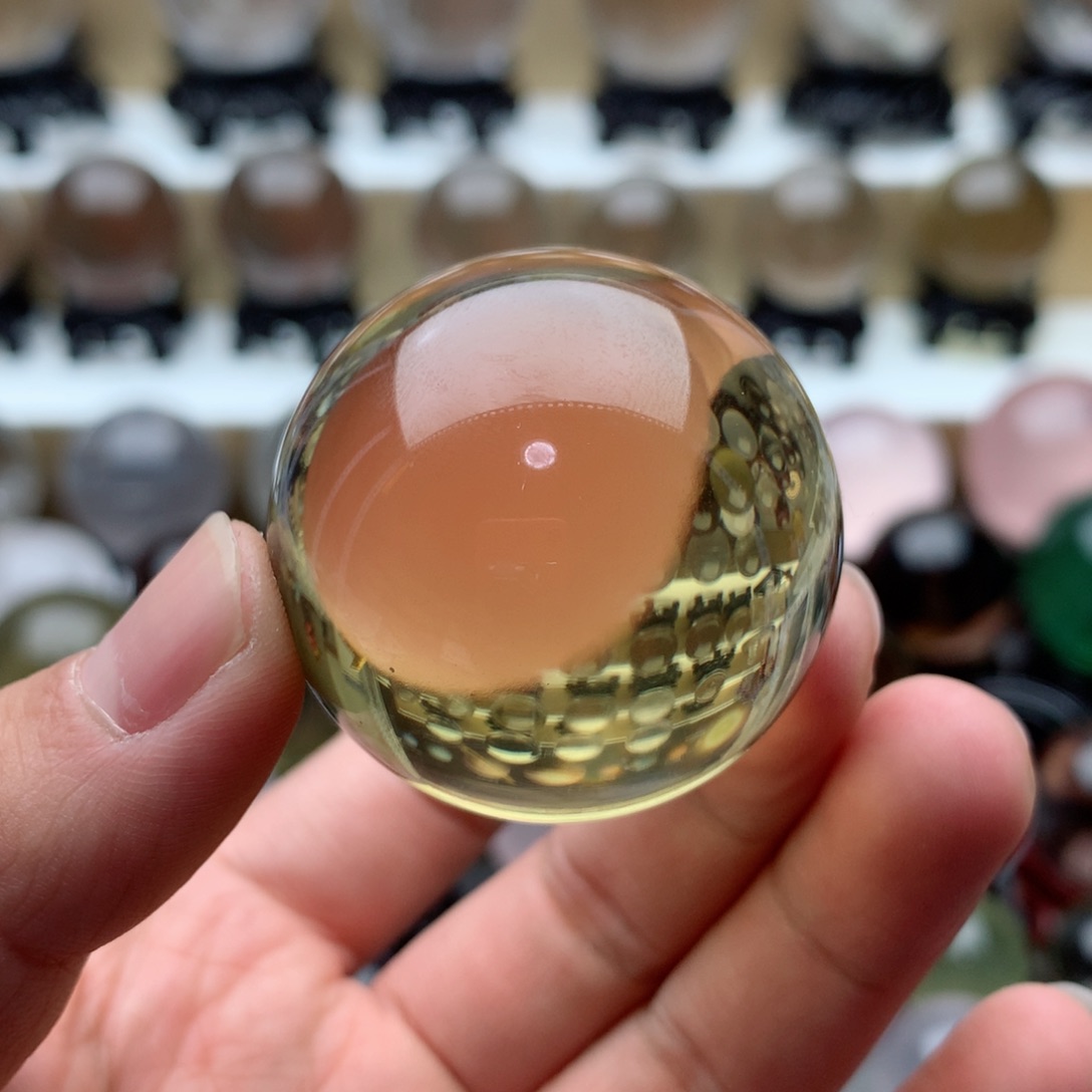 【闪购商品】水晶黄水晶球摆件未镶嵌E*