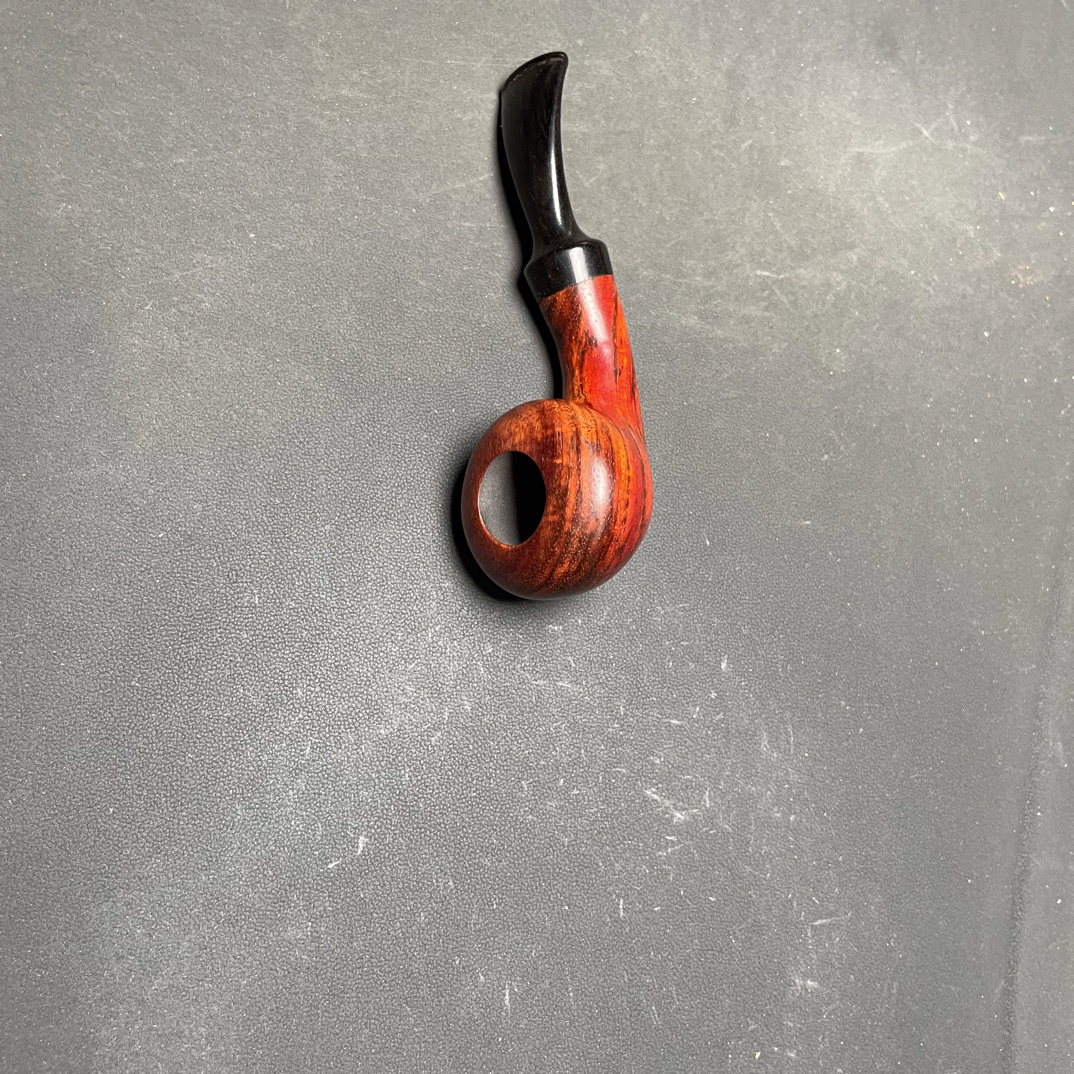 紫檀迷你小河豚烟斗3mm烟道不带过滤长度10外径3.5左右