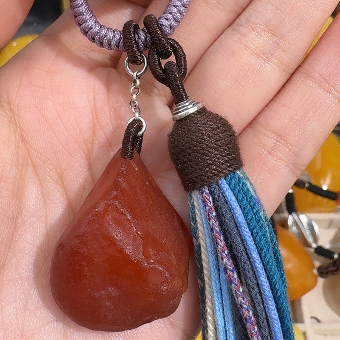 植物珀未镶嵌裸石我