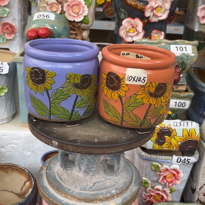 紫砂花盆粗陶材质多肉花盆