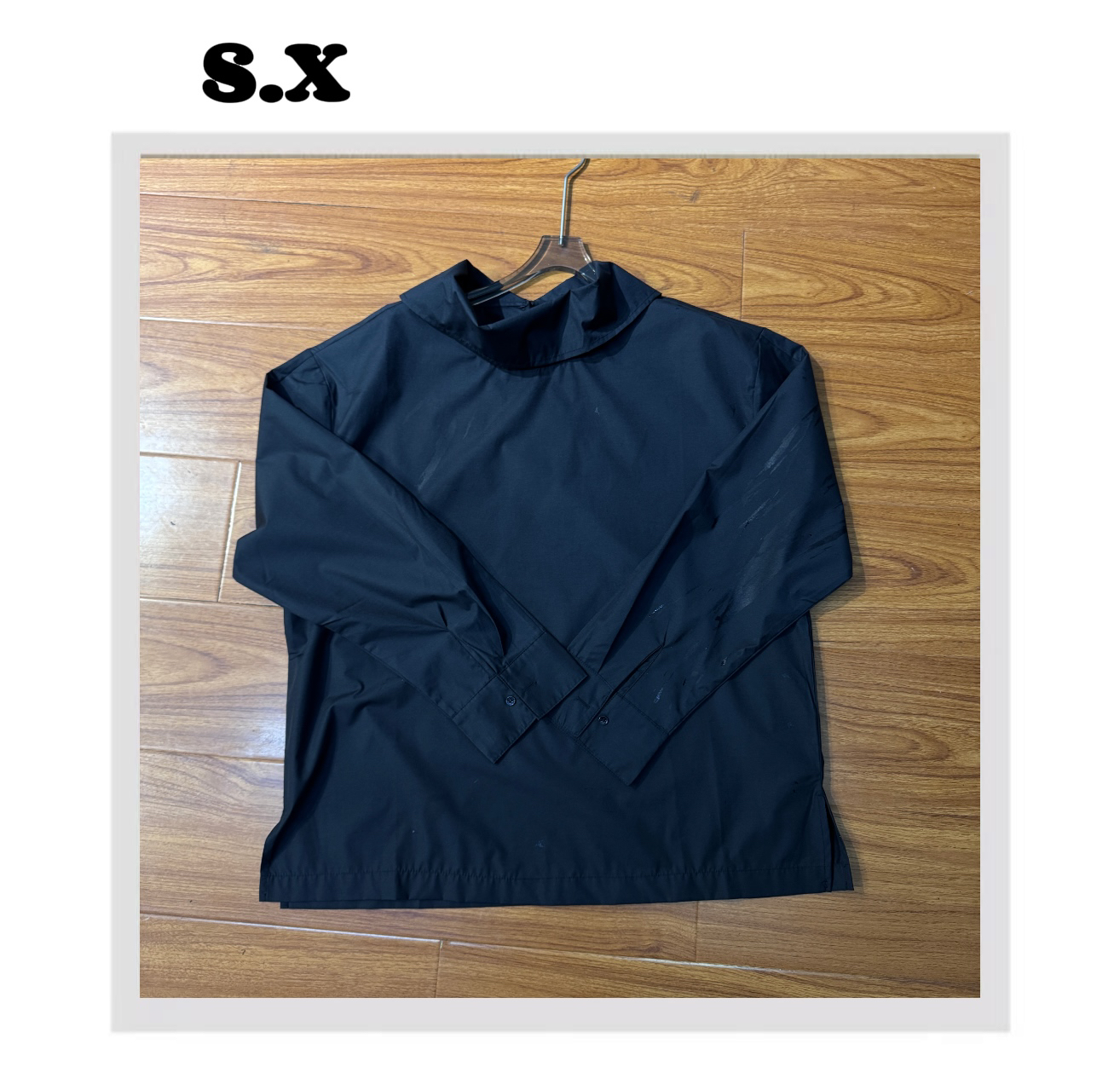 S.X 2025春夏新款 韩货ins风纯色衬衫