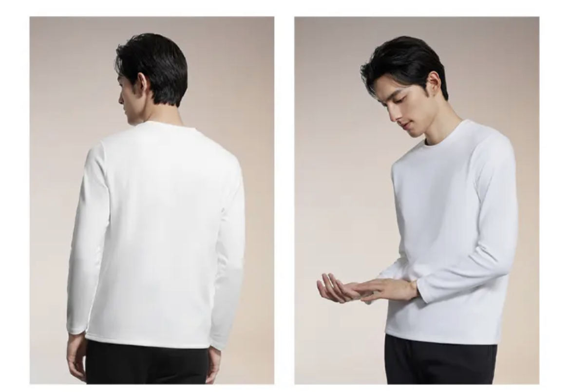 【打底T恤】情侣款鹅绒小T恤打底衫防水保暖