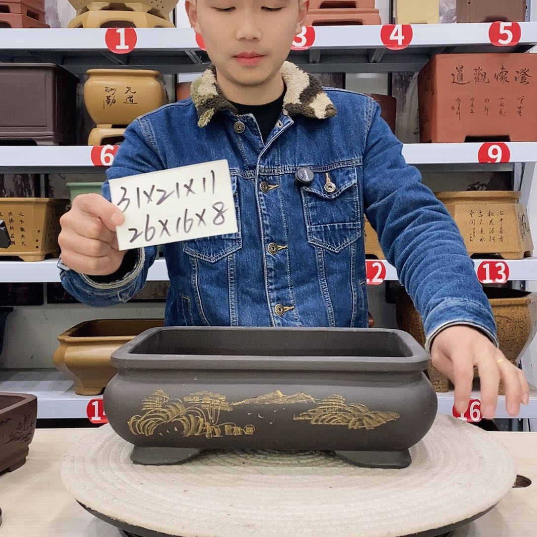 紫砂花盆 紫砂花盆