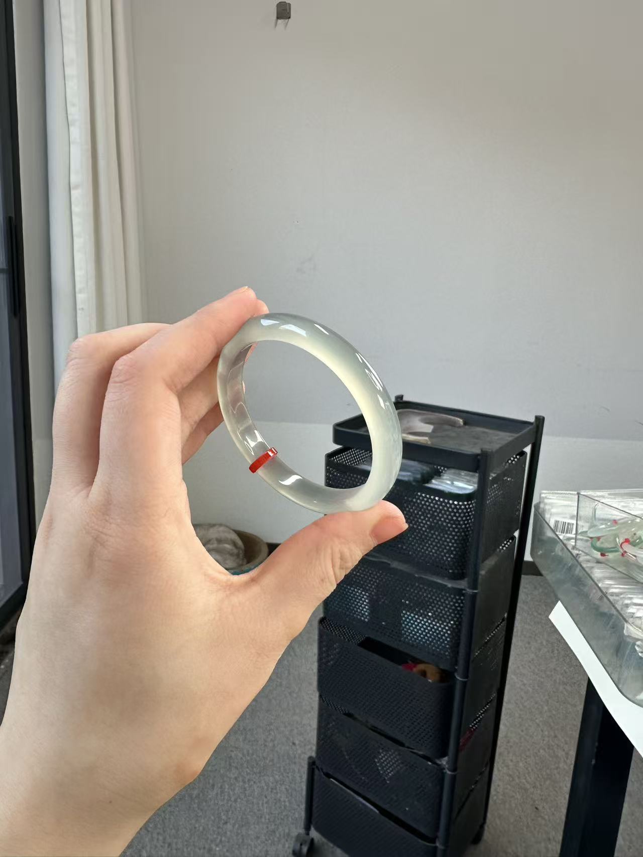 【福利】玛瑙玉髓浅油青卡8MM窄条百搭多样性发一（需包容玉质结构）