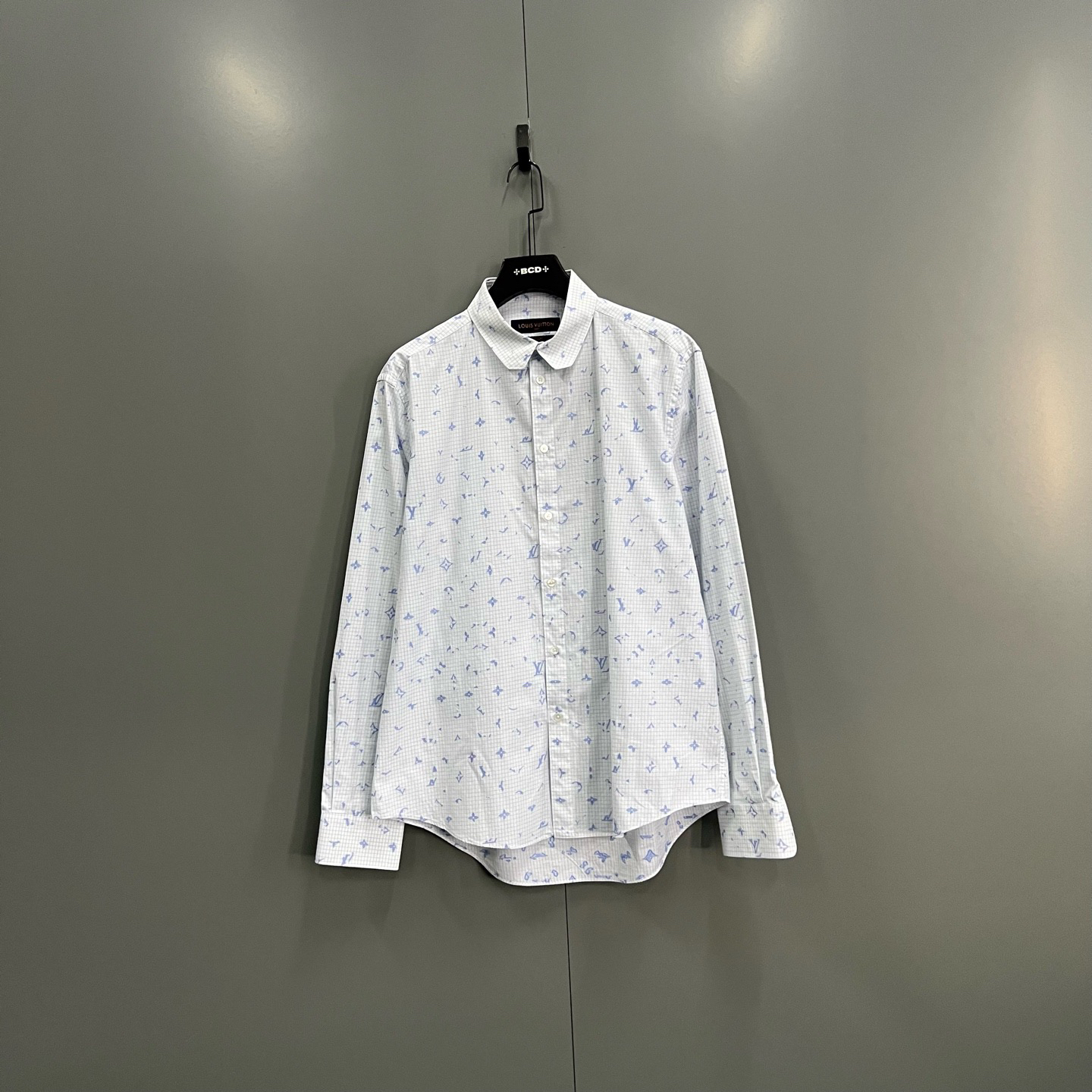 95新 LouisVuitton/路易威登 (ll) 满印格子logo衬衫 XXL码103130