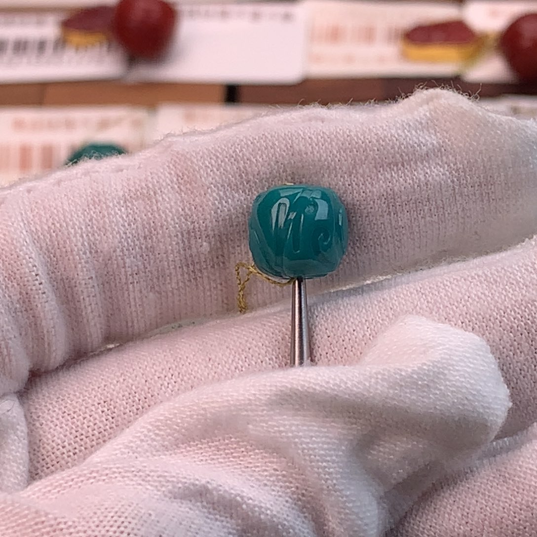 绿松石未镶嵌配饰蕊9*