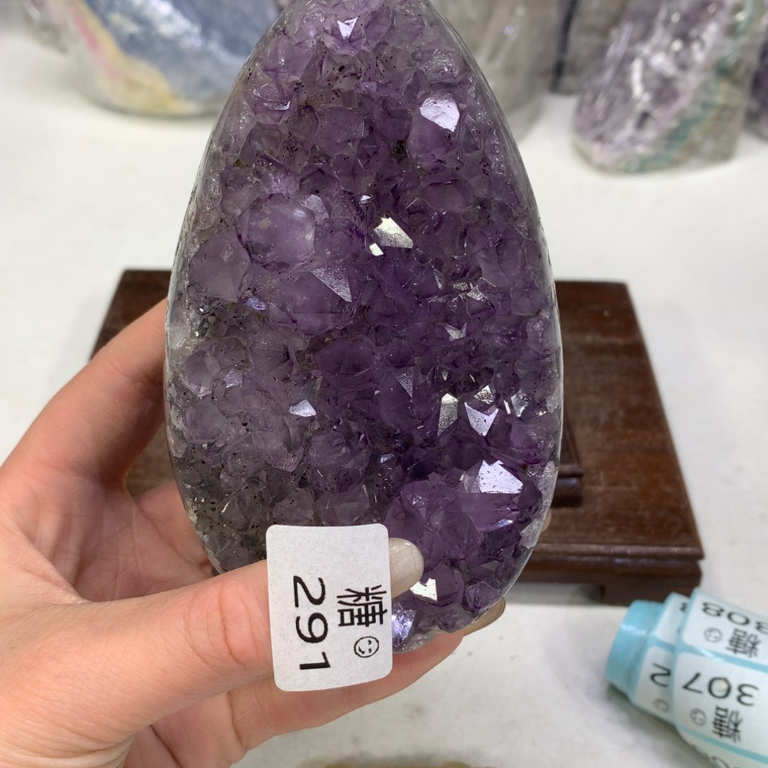 紫晶摆件未镶嵌水晶