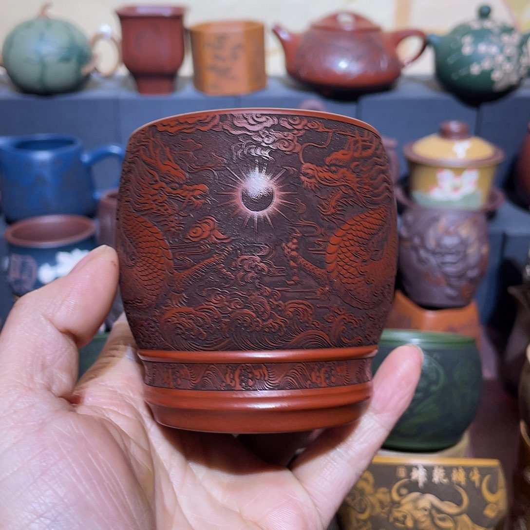 原矿紫砂手工主人杯