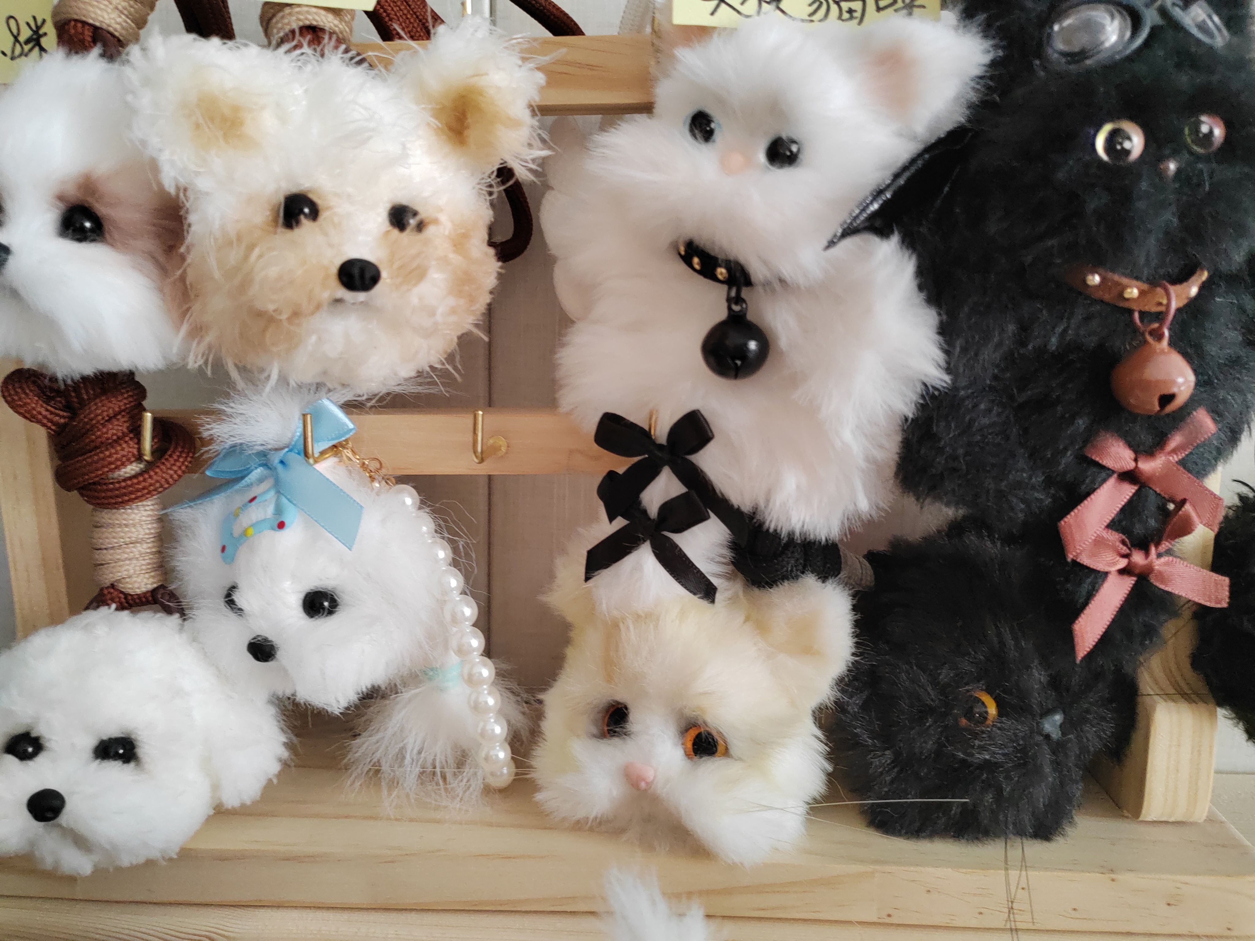 （挂件款）扭扭棒成品小狗小猫包挂钥匙扣挂件按直播间的实物为准