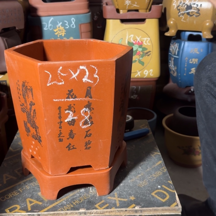 花盆紫砂紫砂花盆瑕疵