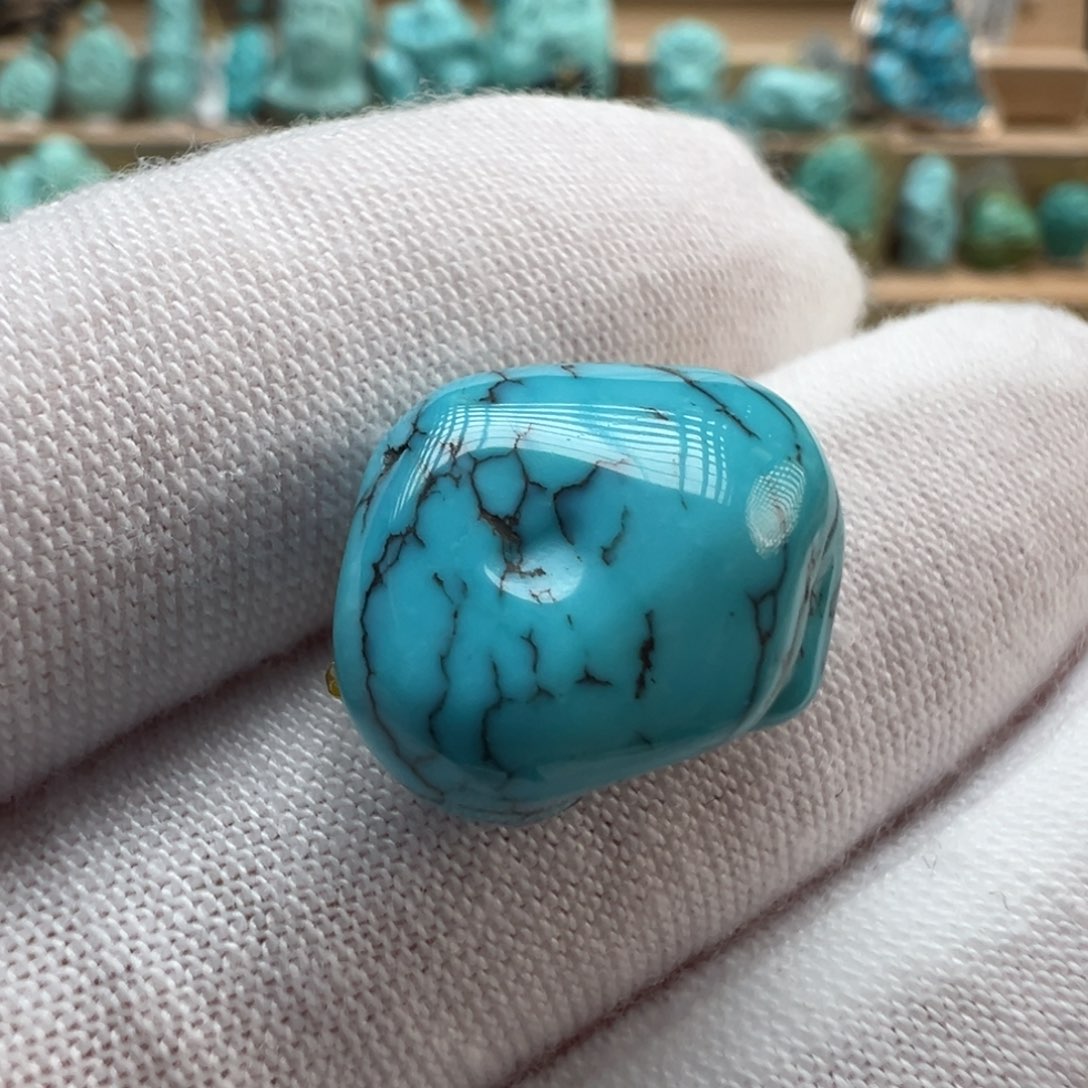 绿松石未镶嵌配饰12.6*14.8