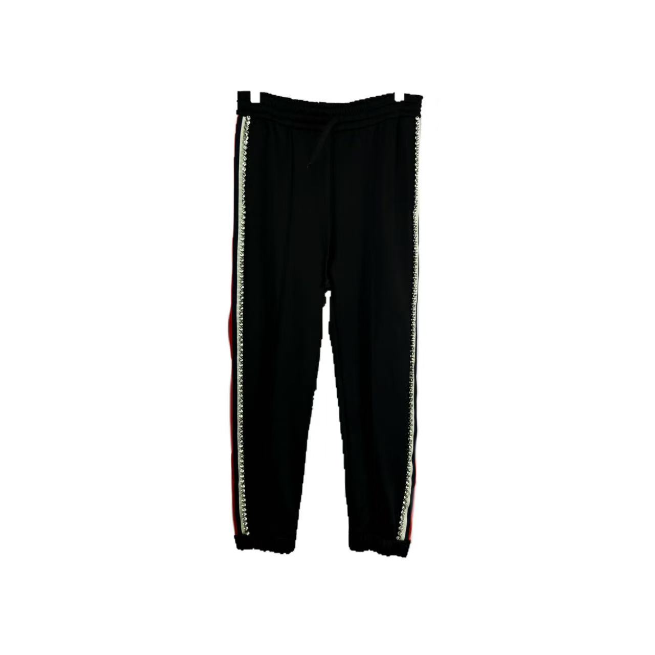 99新 GUCCI/古驰 02200 秀款水钻休闲长裤 S码