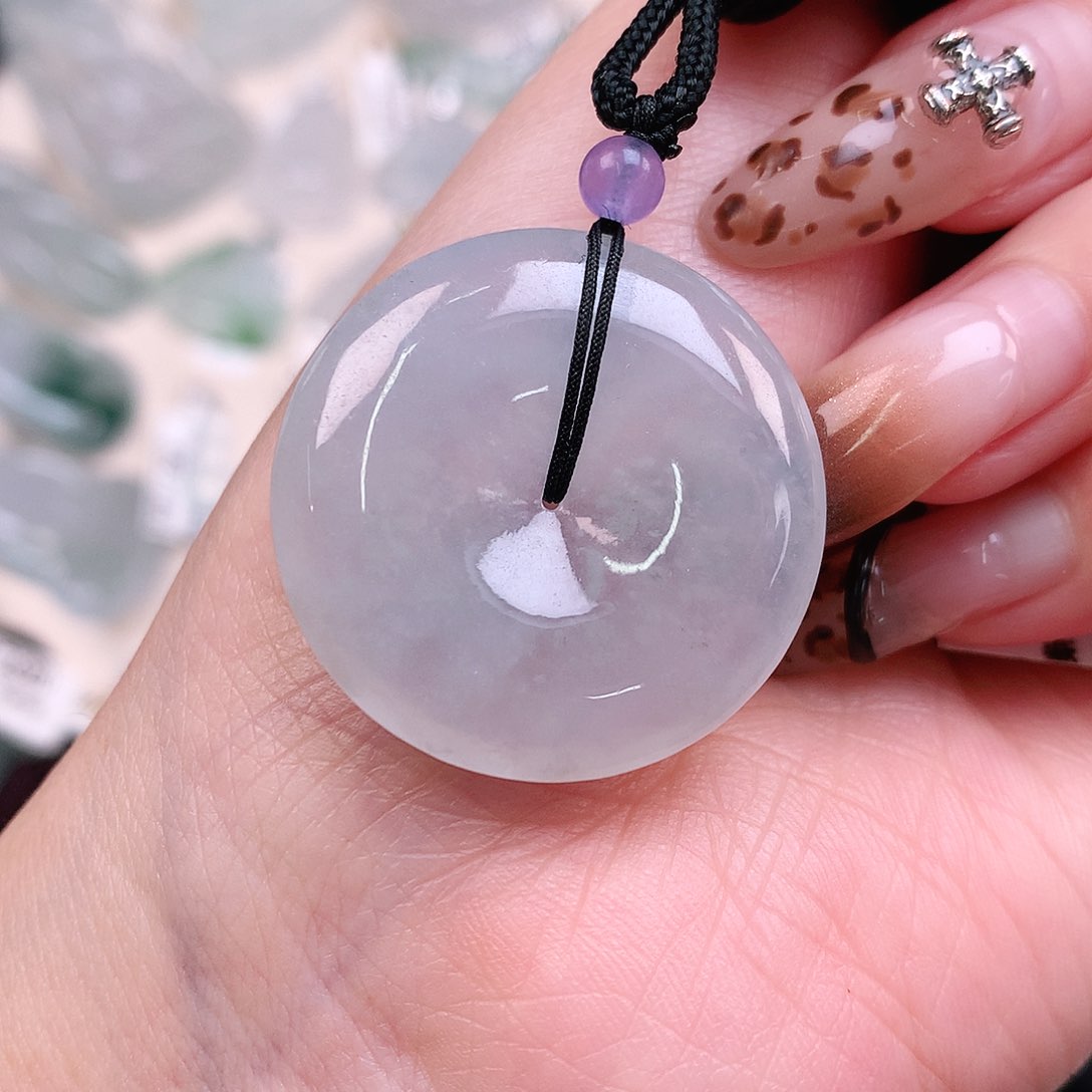 翡翠颈饰未镶嵌冰扣29、5.5