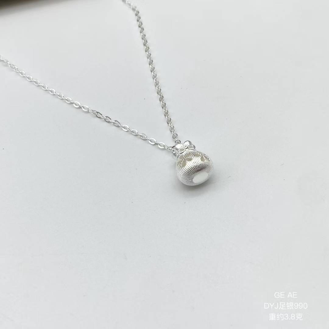 坠链均足银 黔韵银绣足银福袋套链新款爆款高级感正品轻奢项链
