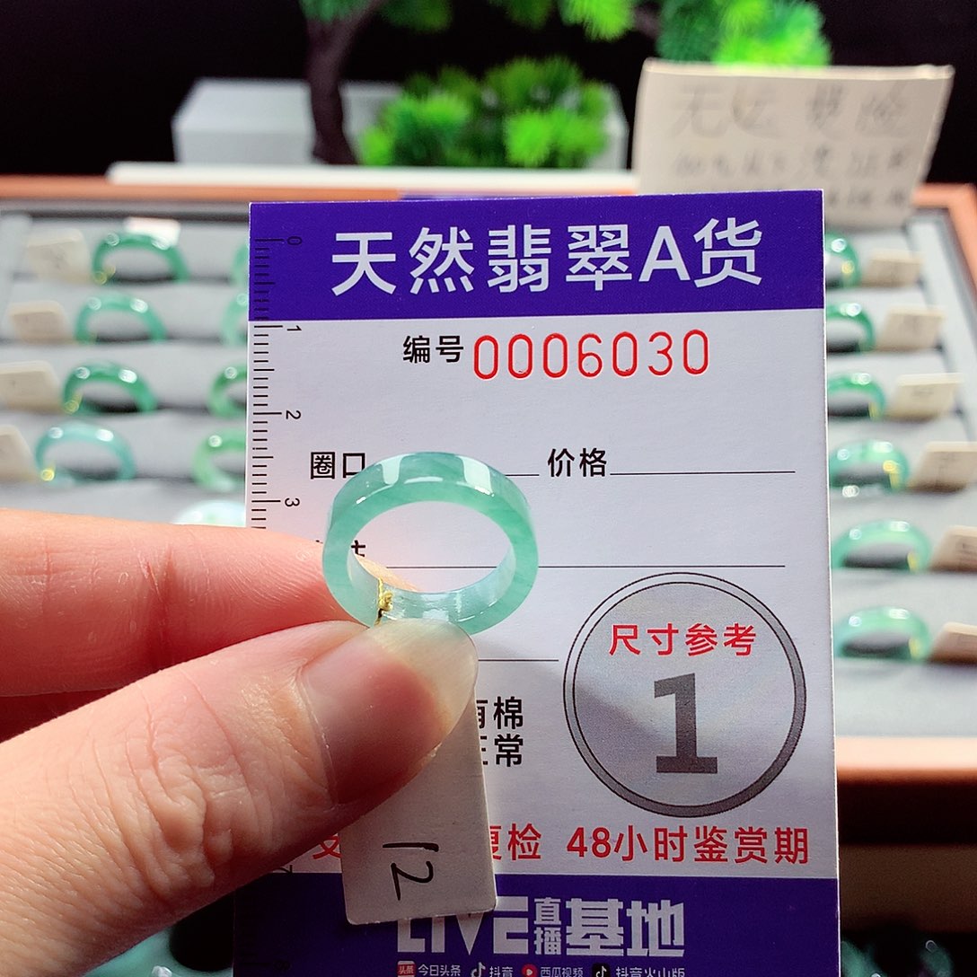 翡翠戒指未镶嵌12号