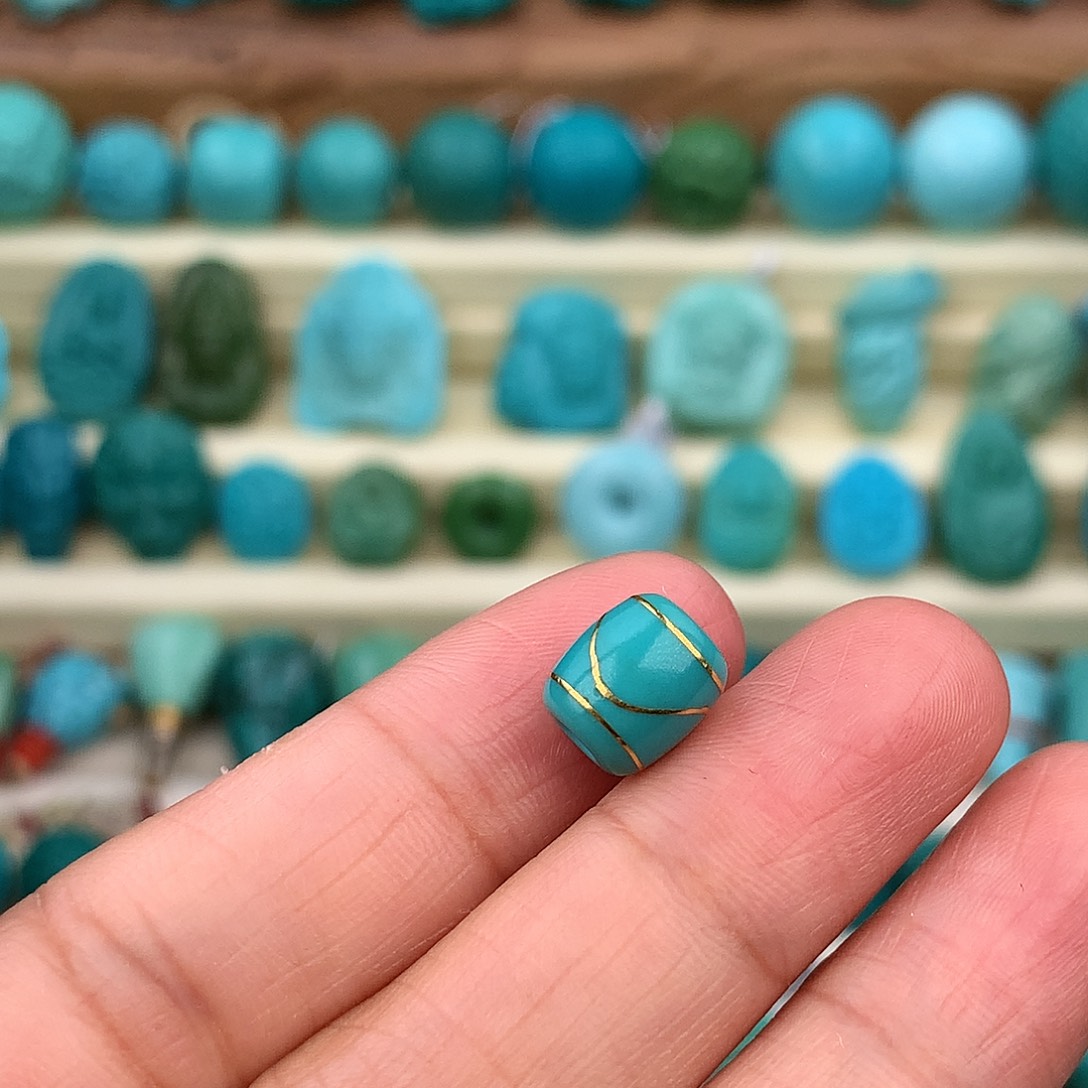 绿松石未镶嵌珠宝奇石8×8.8