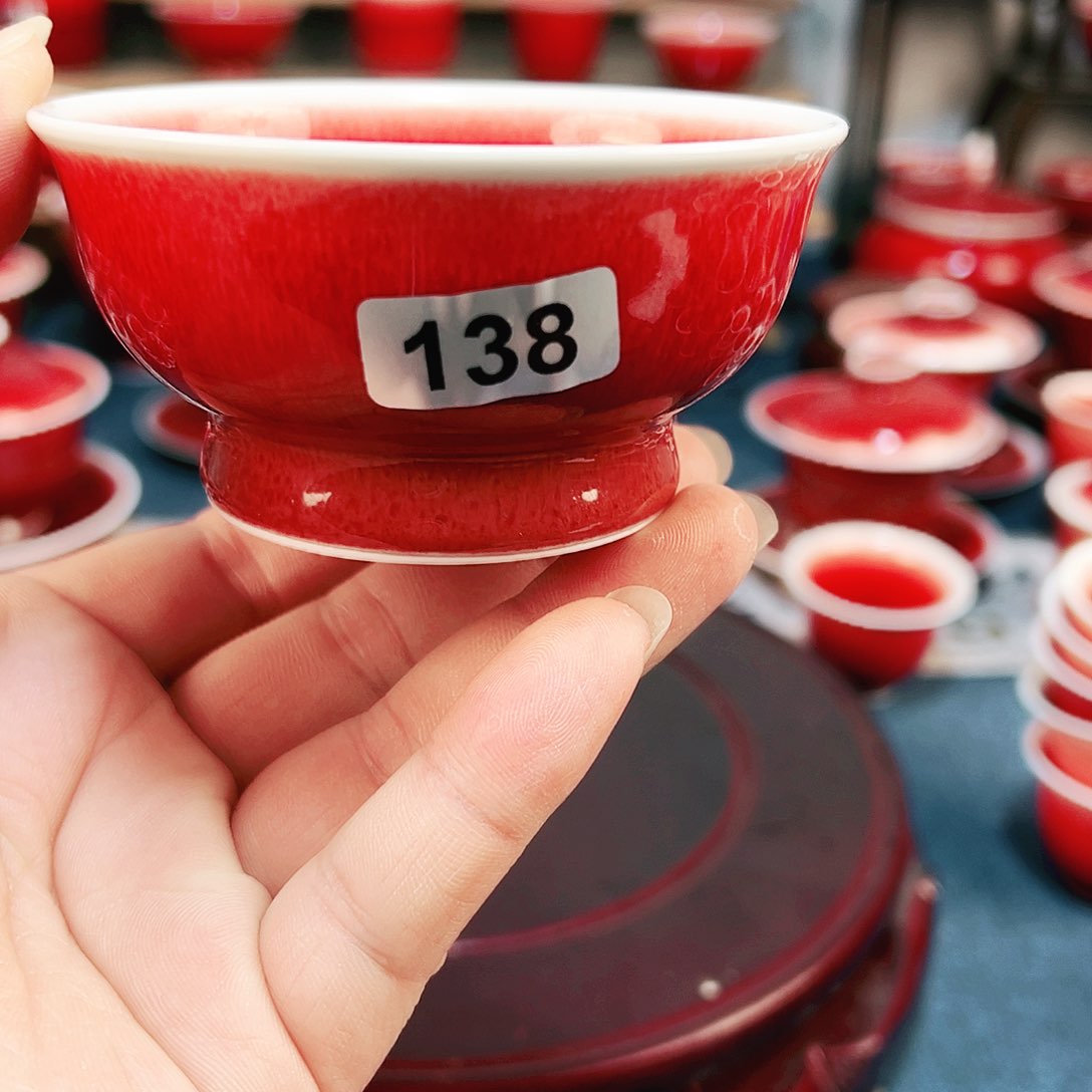 景德镇陶瓷原矿郎红茶具