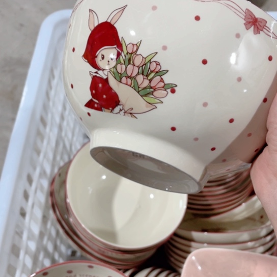 微瑕陶瓷完美主义勿拍雪*儿7寸碗