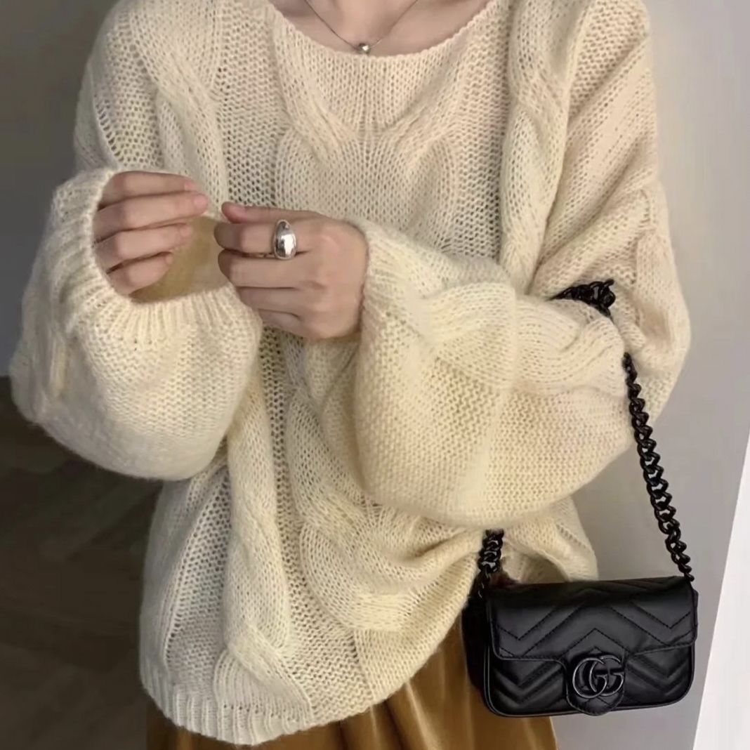 99新 GUCCI/古驰 新款黑色陶瓷扣马蒙mini/7088