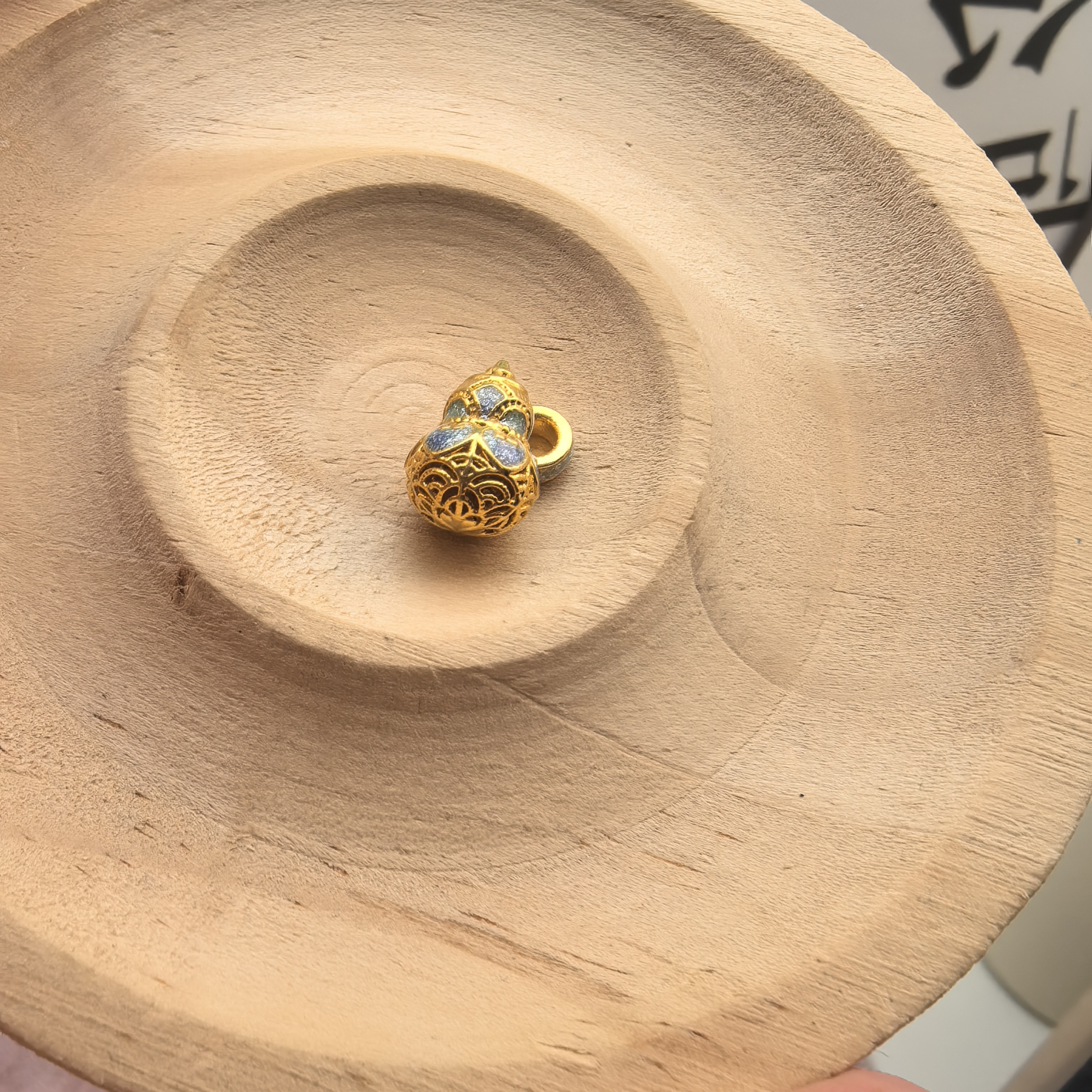 国风足金花丝葫芦精品配件