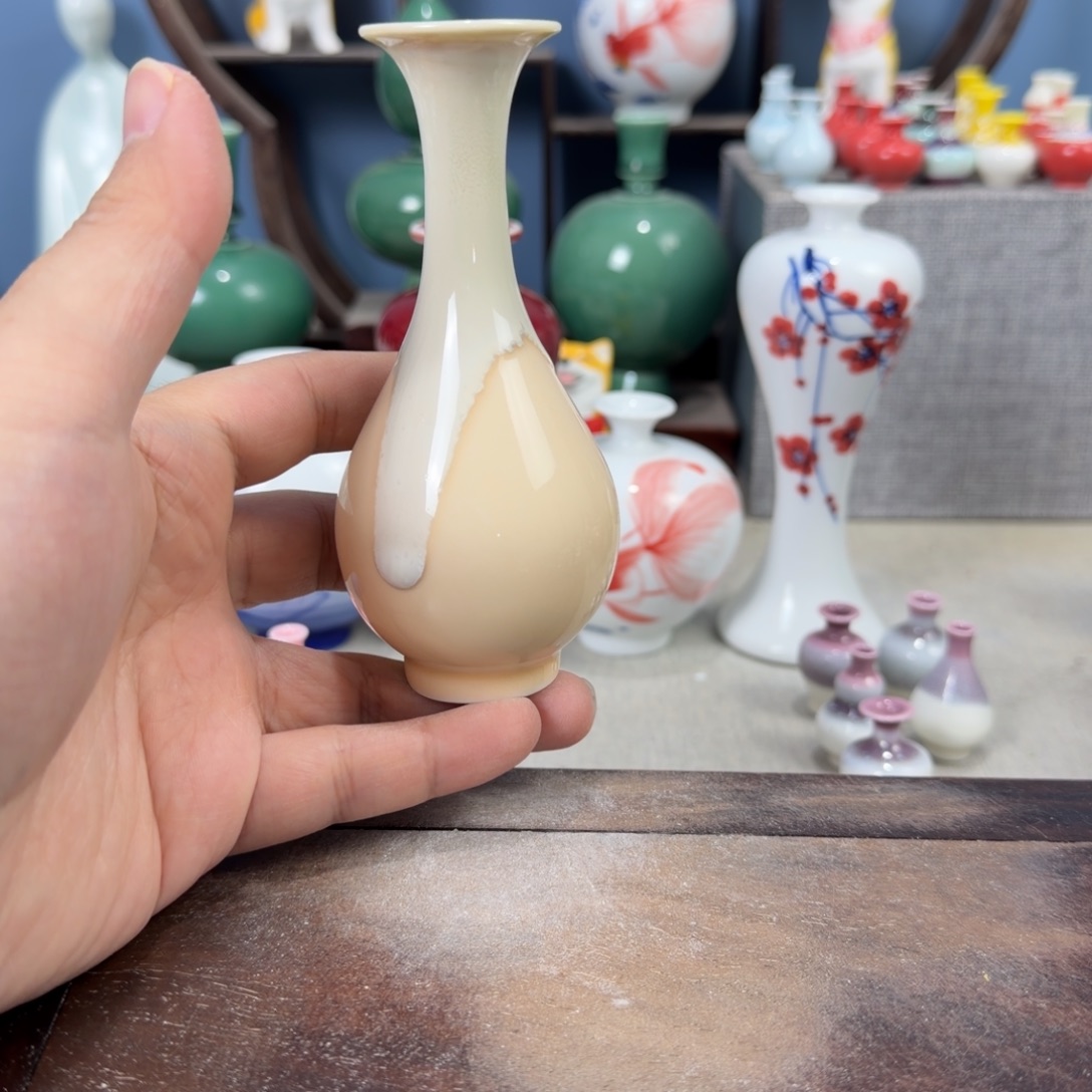 陶瓷手工小花器摆件