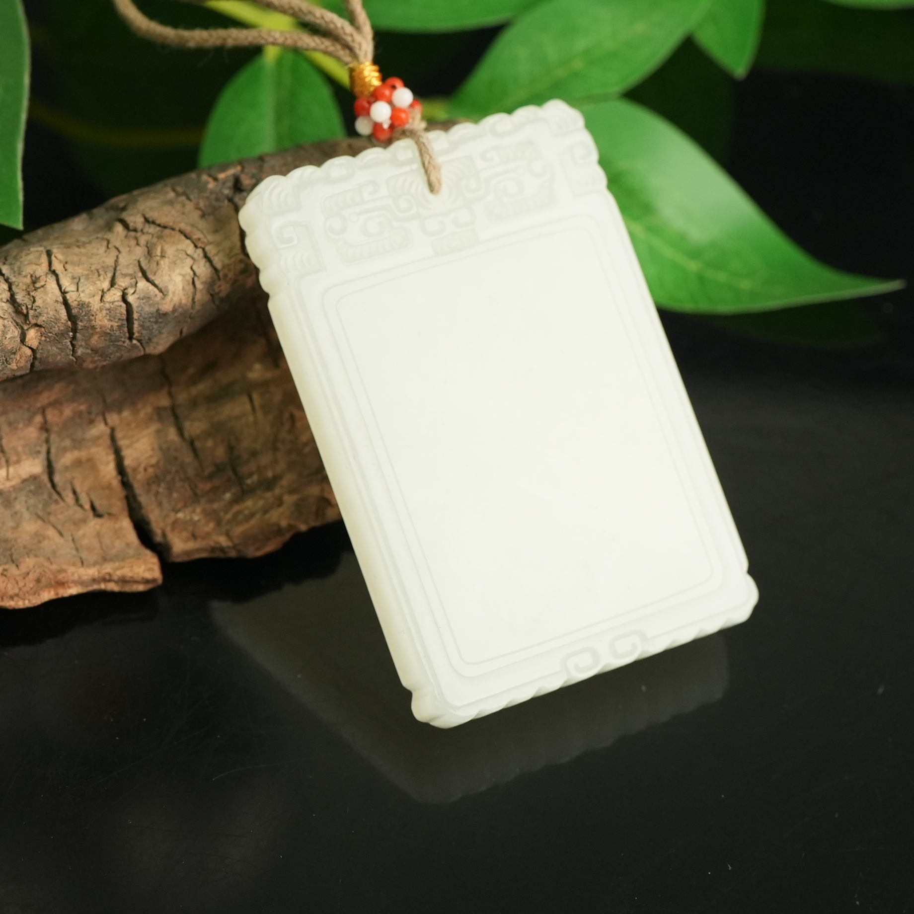 清代和田玉平安无事牌【华豫之门】ZDW250203007