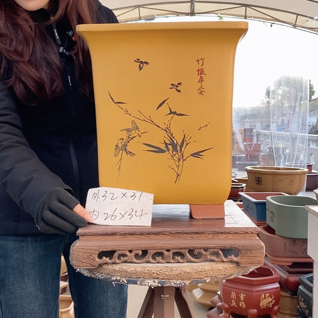 紫砂花盆紫砂花盆