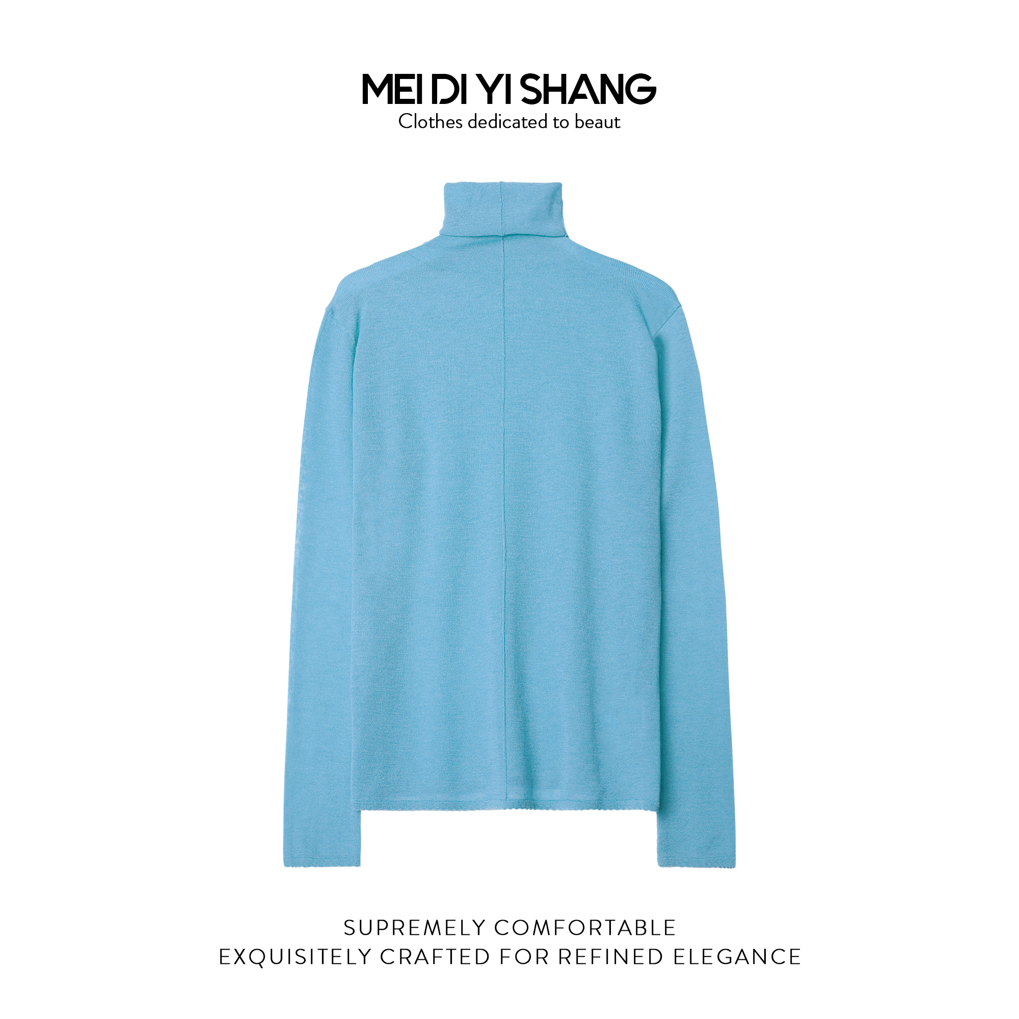 MDYS秋季新品30水溶羊毛时尚轻薄透气高领长袖针织打底衫C236