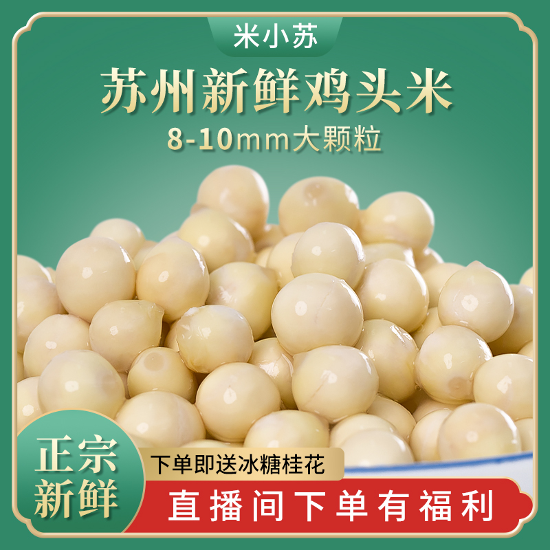 【8-10大颗粒】新货苏州鸡头米芡实新鲜鸡头米新鲜芡实农家自产茨实