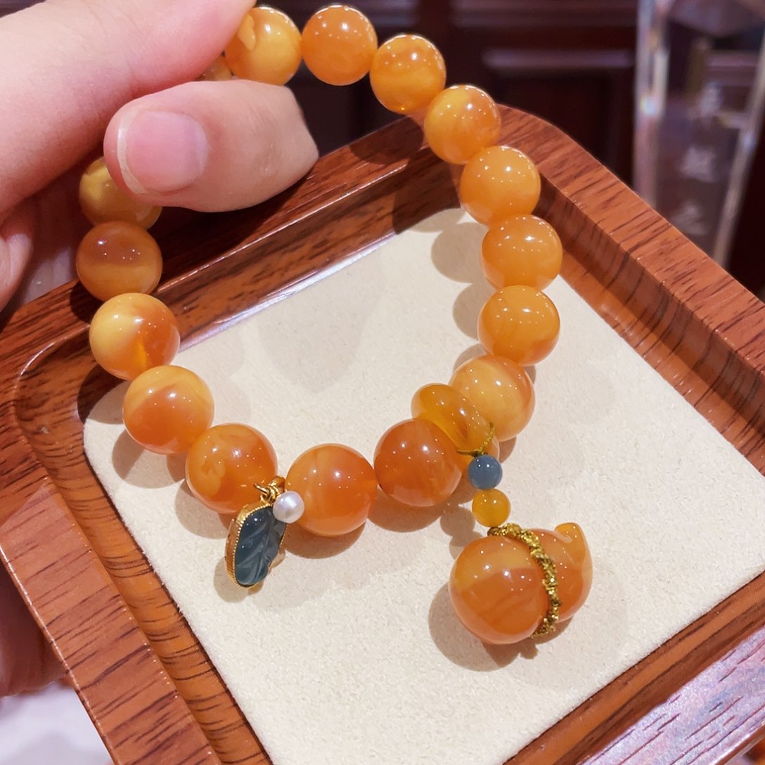 蜜蜡手链未镶嵌手串