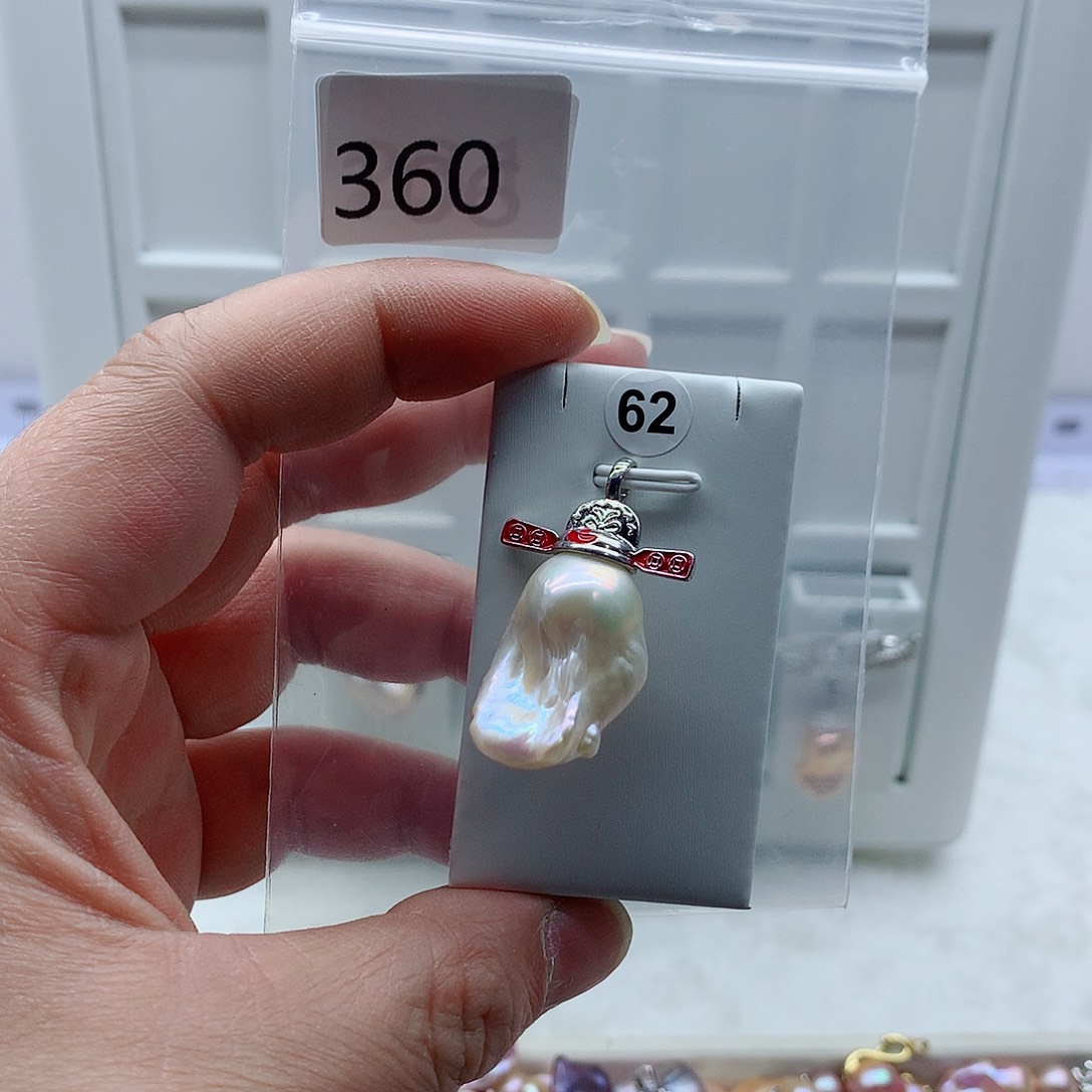 淡水珍珠合金吊坠(不含链)