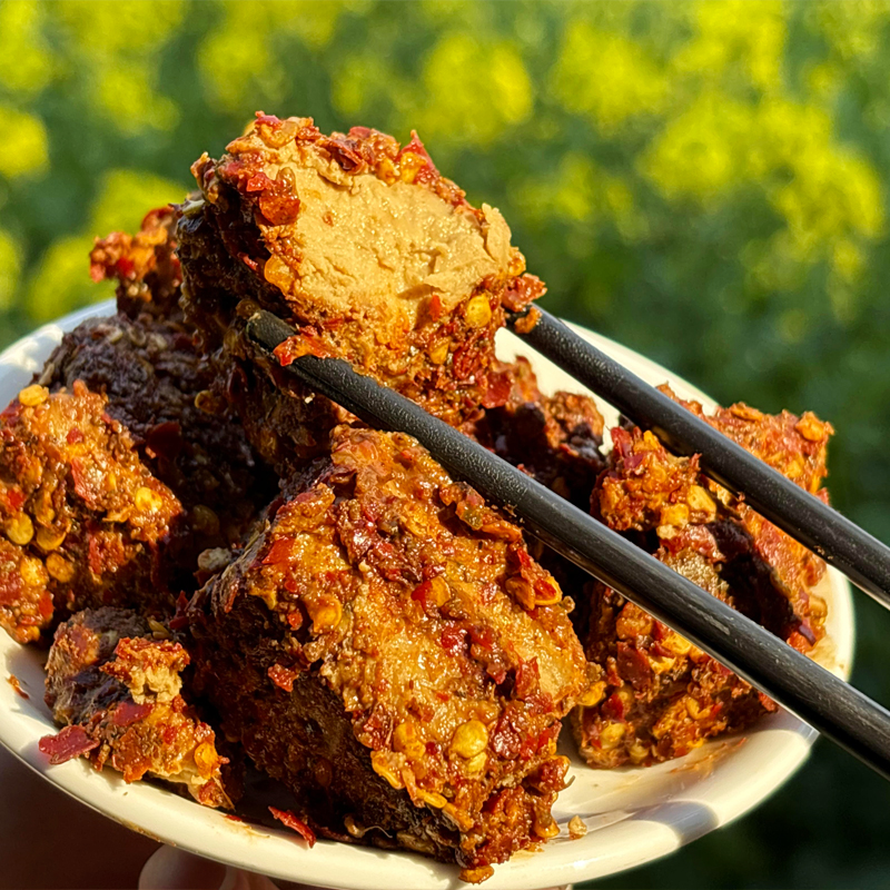 贵州特产遵义湄潭豆腐乳霉豆腐臭豆腐无油的素豆腐乳200g*1瓶包邮