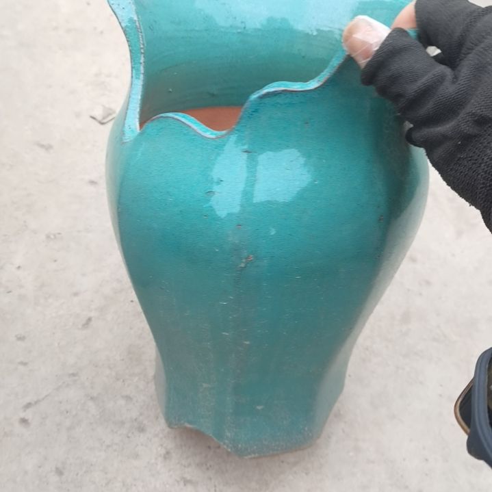 红陶19/27瑕疵一个盆