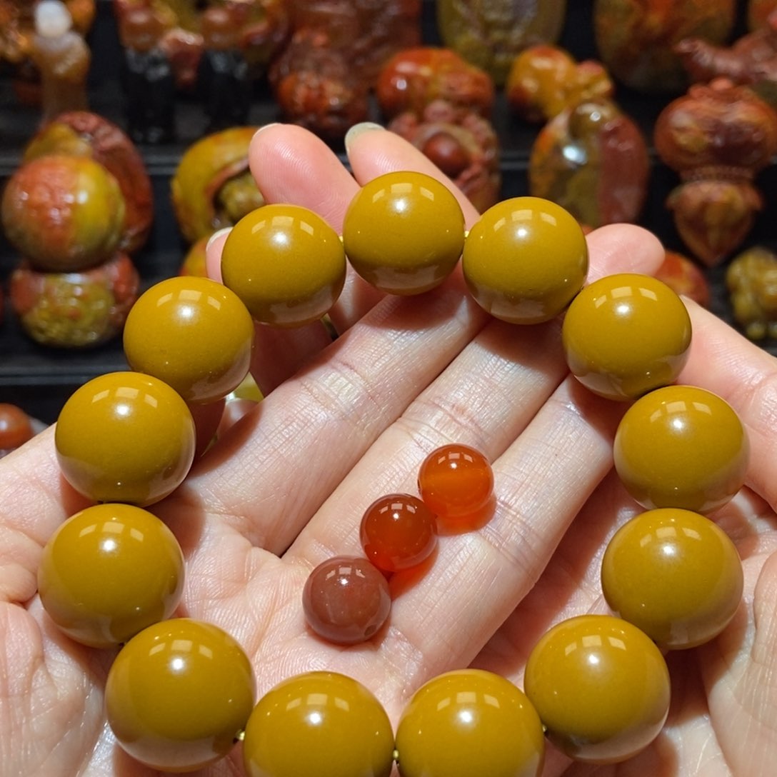 玛瑙/玉髓手串未镶嵌@****@