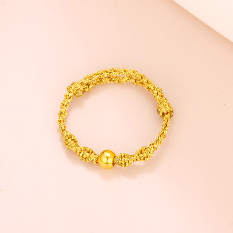 【夏夏专享】足金999饰品 光珠金珠配件 5181 BP