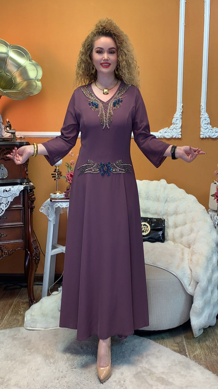 高定洋气重工连衣裙（00-499）