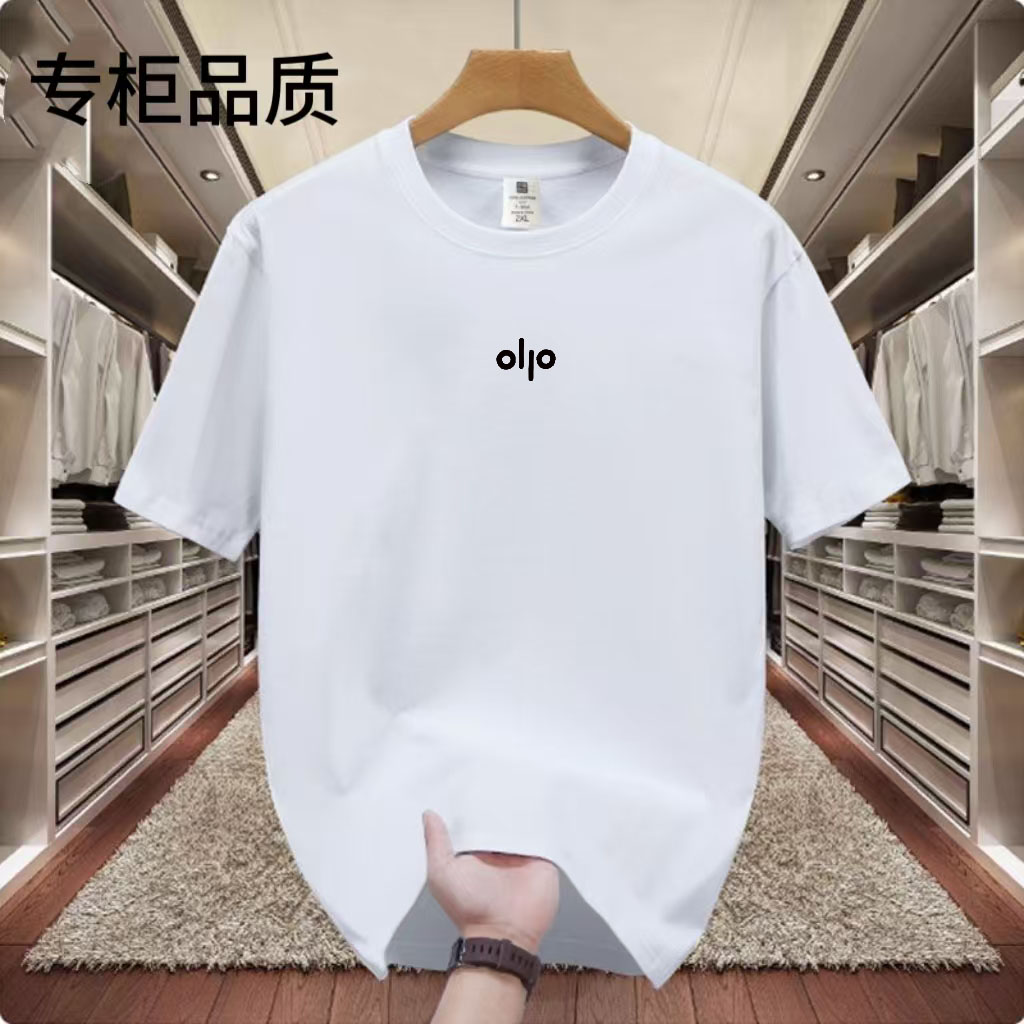 夏季轻奢时尚新款百琳达刺绣OLO纯棉男士t恤短袖圆领宽松休闲百搭