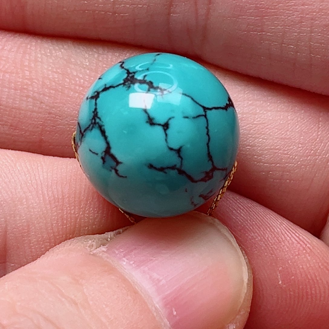 绿松石16.5圆珠未镶嵌