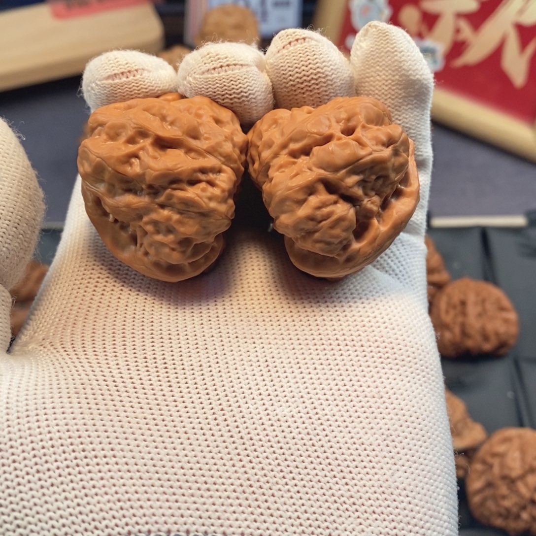 把件文玩核桃40尺怀柔蛤蟆头H402