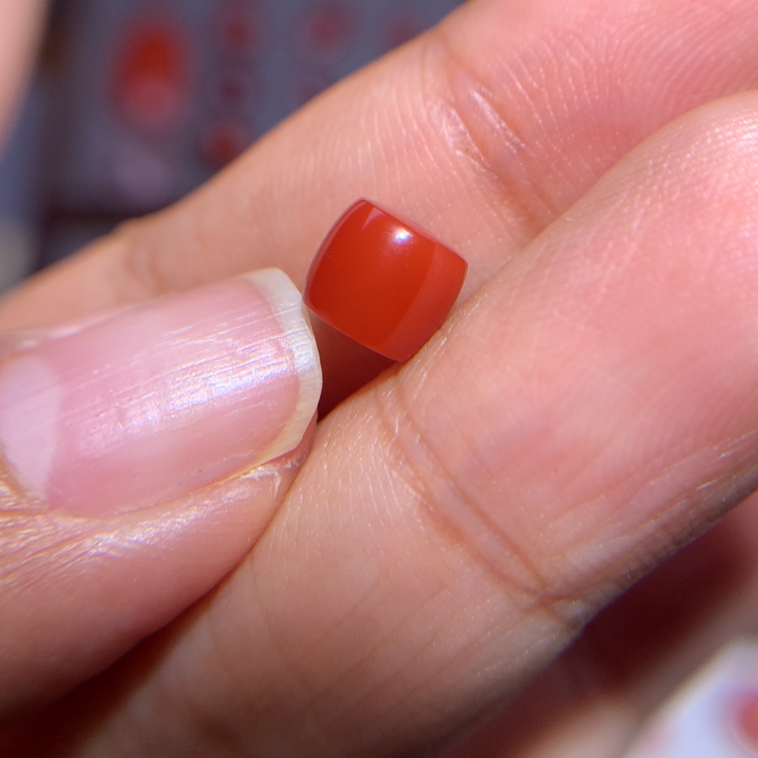 南红玛瑙直切7×6未镶嵌